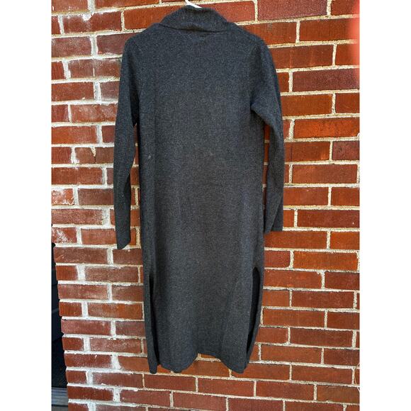 Tahari Pure Luxe 100 percent Cashmere Long Cardigan Women’s XS Charcoal Gray - Picture 5 of 5